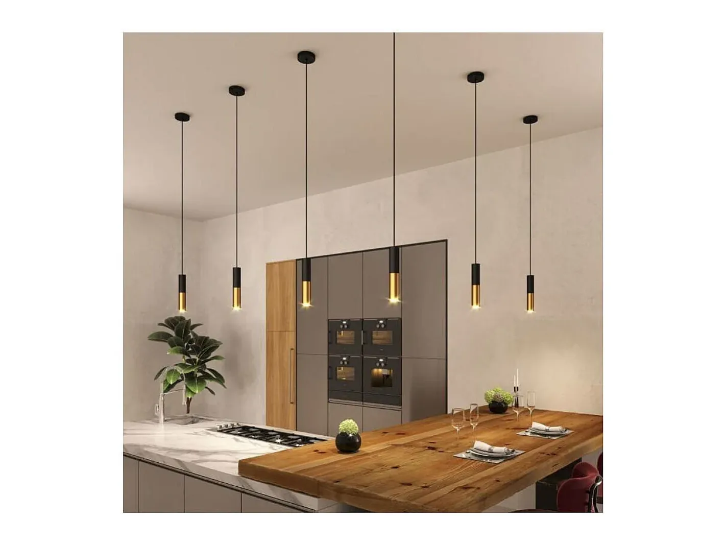 Hot Ledkia TechBrey Lámpara Colgante Creative-Cables Modelo PSMV_ Pantalla Doble Tub-E14 Negro