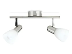 Online Ledkia TechBrey Lámpara de Techo 2 Focos PHILIPS Burlap Transparente