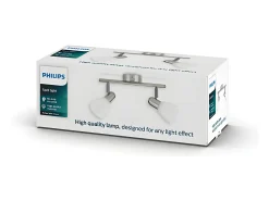 Online Ledkia TechBrey Lámpara de Techo 2 Focos PHILIPS Burlap Transparente