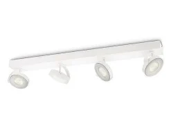 Ledkia TechBrey Lámpara de Techo LED Regulable WarmGlow 4x4.5W PHILIPS Clockwork Transparente New