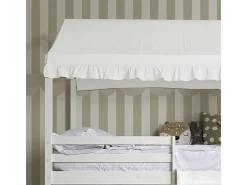Ropa De Cama-Techo para litera litera Casita 105 algodón 70x189/164x133cm Blanco