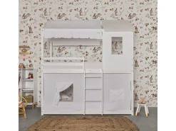Best Techo para litera Montessori algodón 90x196cm Blanco