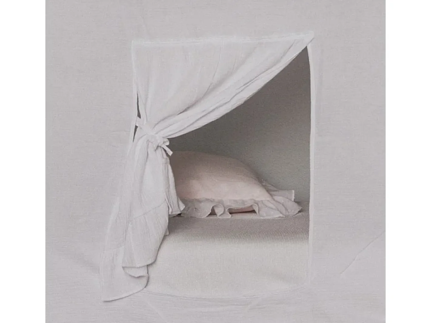 Best Techo para litera Montessori algodón 90x196cm Blanco