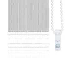 Sale Tejido para estor cebra claro ancho 125,9 cm poliéster Gris