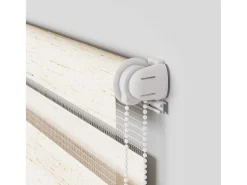 Discount Tejido para estor cebra jaspeado ancho 55,9 cm poliéster Beige