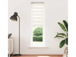 Ropa De Casa-Tejido para estor cebra jaspeado ancho 60,9 cm poliéster Beige