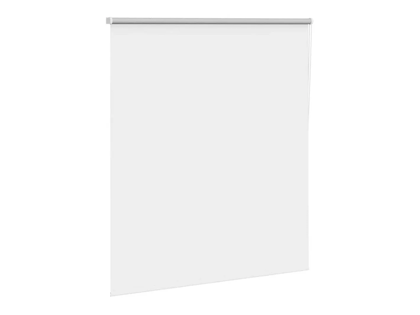 Tejido para estor enrollable opaco ancho 116,6 cm poliéster Blanco Discount