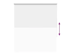 Ropa De Casa-Tejido para estor enrollable opaco ancho 121,6 cm poliéster Blanco