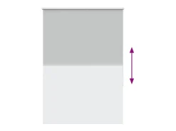 Sale Tejido para estor enrollable opaco ancho 90,7 cm poliéster Gris