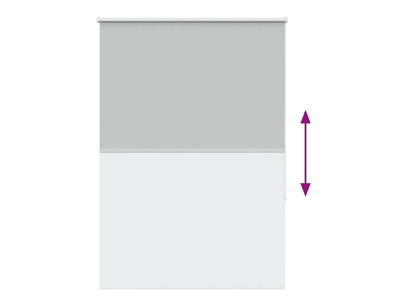 Sale Tejido para estor enrollable opaco ancho 90,7 cm poliéster Gris