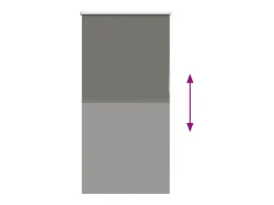 Ropa De Casa-Tejido para estor enrollable opaco ancho 75,7 cm poliéster Gris
