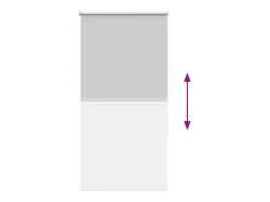 Discount Tejido para estor enrollable opaco ancho 75,7 cm poliéster Gris