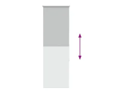Ropa De Casa-Tejido para estor enrollable opaco ancho 50,7 cm poliéster Gris