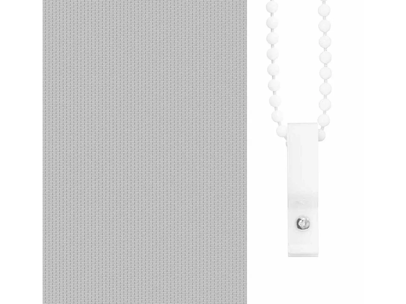 Tejido para estor enrollable opaco ancho 45,7 cm poliéster Gris Outlet