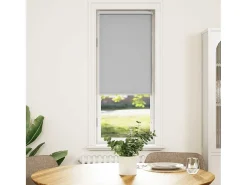 Tejido para estor enrollable opaco ancho 45,7 cm poliéster Gris Outlet