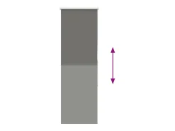 Online Tejido para estor enrollable opaco ancho 50,7 cm poliéster Gris