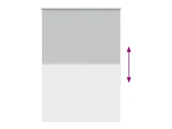 Tejido para estor enrollable opaco ancho 85,7 cm poliéster Gris Online
