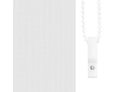 Tejido para estor enrollable opaco ancho 136,6 cm poliéster Blanco Best