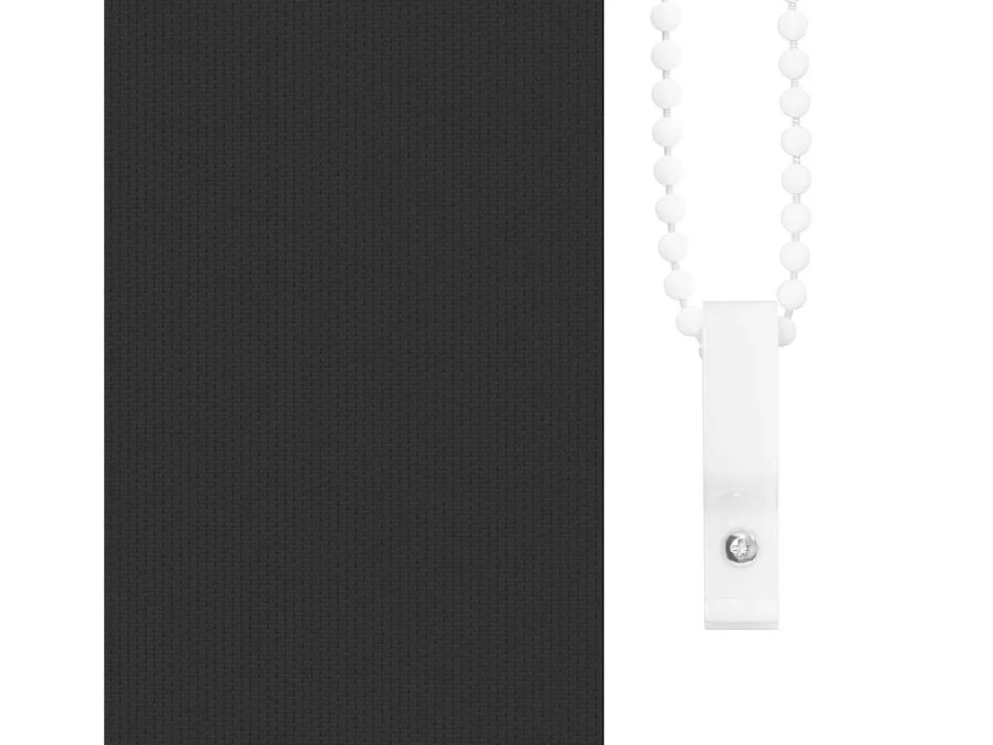 Discount Tejido para estor enrollable opaco ancho 75,7 cm poliéster Negro