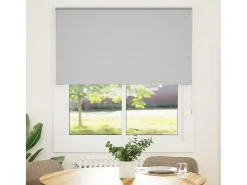 Outlet Tejido para estor enrollable opaco ancho 126,6 cm poliéster Gris