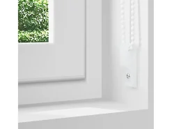Tejido para estor enrollable opaco ancho 90,7 cm poliéster Blanco