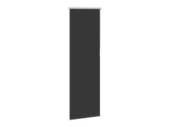 Tejido para estor enrollable opaco ancho 40,7 cm poliéster Negro