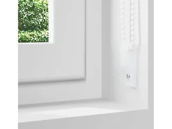 Tejido para estor enrollable opaco ancho 75,7 cm poliéster Blanco Clearance