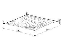 Sollux Lighting Plafón-Tessuto Decorativo A Filo Bianco Chiaro G13 Tejido Rasante Decorativo Claro G13 Blanco