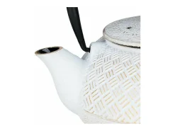 Tetera de hierro fundido Tamayuki blanca - 0,8L Blanco Discount