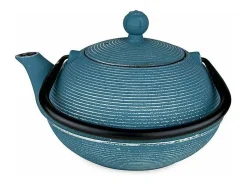 Presentación Y Servicio-Tetera de hierro fundido Asagao - 0,9L Azul