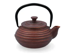Tetera de hierro Serenia Quid con tapa + filtro acero inox marrón 30 cl Marru00f3n Discount