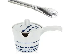 Discount Tetera de té verde Kyoto + pajita de acero inoxidable con filtro Multicolor