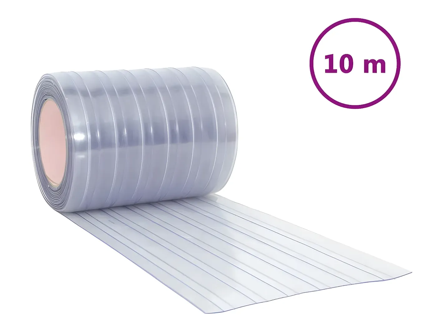 Online Tira de cortina para puertas PVC 300x2,6 mm 10 m ES329060 Transparente