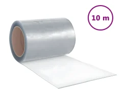 Best Tira de cortina para puertas PVC 300x2,6 mm 10 m ES572441 Transparente