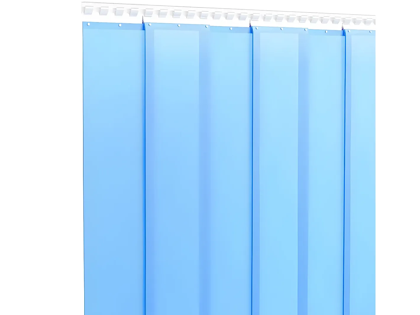 Tira de cortina para puertas PVC 200x1,6 mm 10 m ES849491 Azul Hot