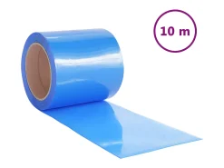 Tira de cortina para puertas PVC 200x1,6 mm 10 m ES849491 Azul Hot