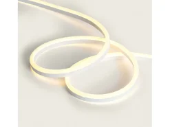 Ledkia Iluminación Exterior-Tira EasyFit LED Neón 12V 4.5W/m 3000K Blanco Cálido Transparente