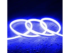 Sale Ledkia Tira LED Neón Regulable 220V SFLEX8 8W/m Corte 100cm IP65 a Medida Azul 5 m Blanco