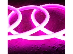 Ledkia Tira LED Neón Regulable 220V Circular SFLEX14 8W/m Corte 100cm IP65 a Medida Rosa 25 m Blanco New