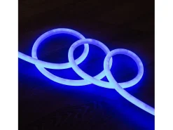 Best Ledkia Tira LED Neón Regulable 220V Azul Circular 360 9W/m Corte 100cm IP67 a Medida 2 m Blanco