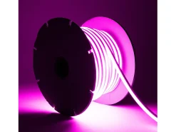 Ledkia Iluminación Exterior-Tira LED Neón Regulable 220V BOBINA 50m SFLEX8 8W/m Corte 100cm IP65 Rosa Blanco