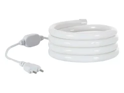 Ledkia Tira LED Neón Regulable 220V Rojo Circular 360 9W/m Corte 100cm IP67 a Medida 3 m Blanco Discount
