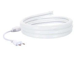 Ledkia Iluminación Exterior-Tira LED Neón Regulable 220V BOBINA 50m Frío Semicircular 180 9W/m Corte 100cm IP67 6000K Frío Blanco