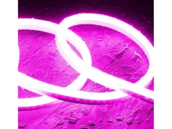 Ledkia Tira LED Neón Regulable 220V SFLEX8 8W/m Corte 100cm IP65 a Medida Rosa 25 m Blanco