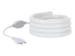 Ledkia Iluminación Exterior-Tira LED Neón Regulable 220V Rojo Circular 360 9W/m Corte 100cm IP67 a Medida 2 m Blanco