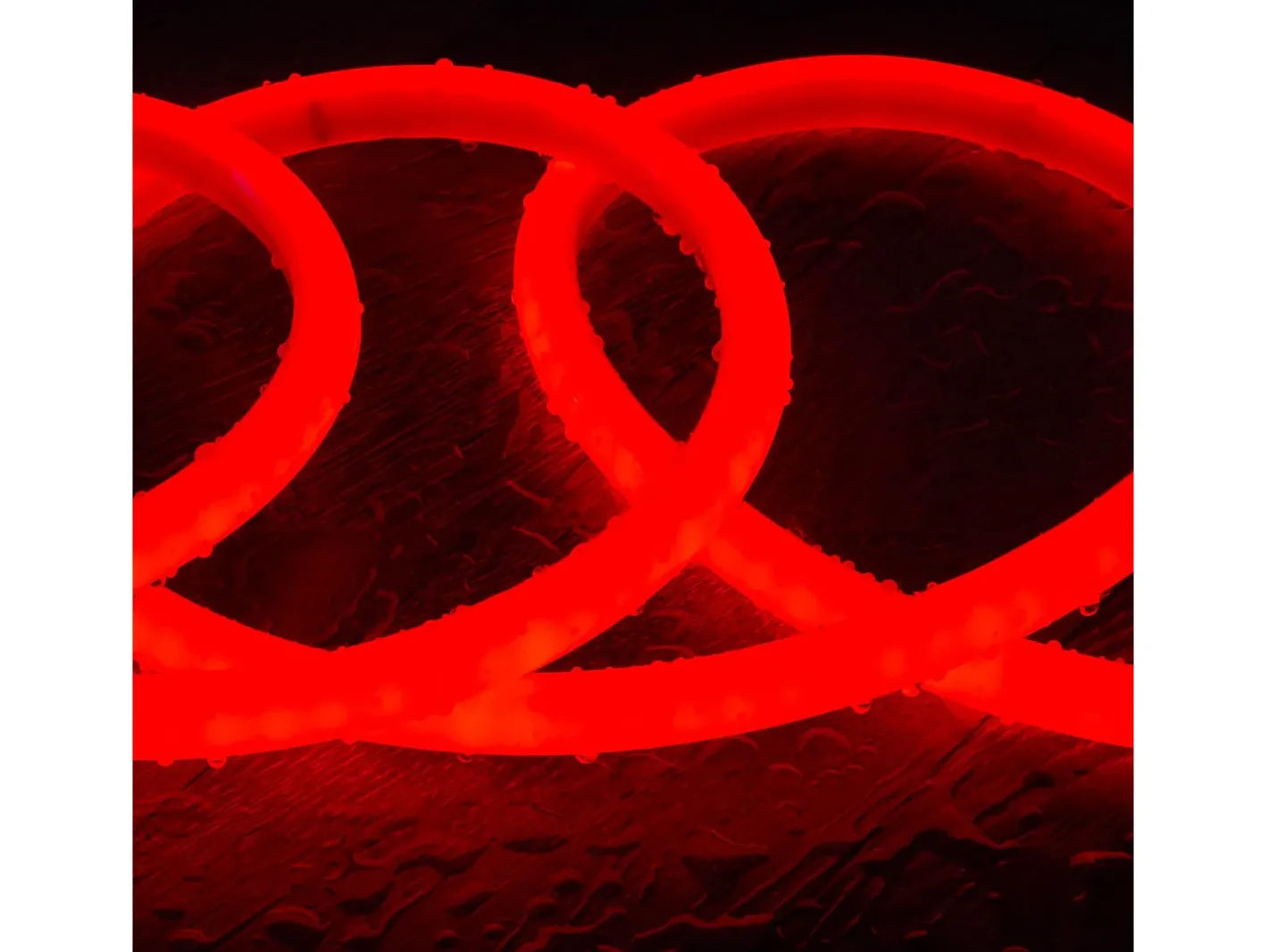 Hot Ledkia Tira LED Neón Regulable 220V Circular SFLEX14 8W/m Corte 100cm IP65 a Medida Rojo 3 m Blanco