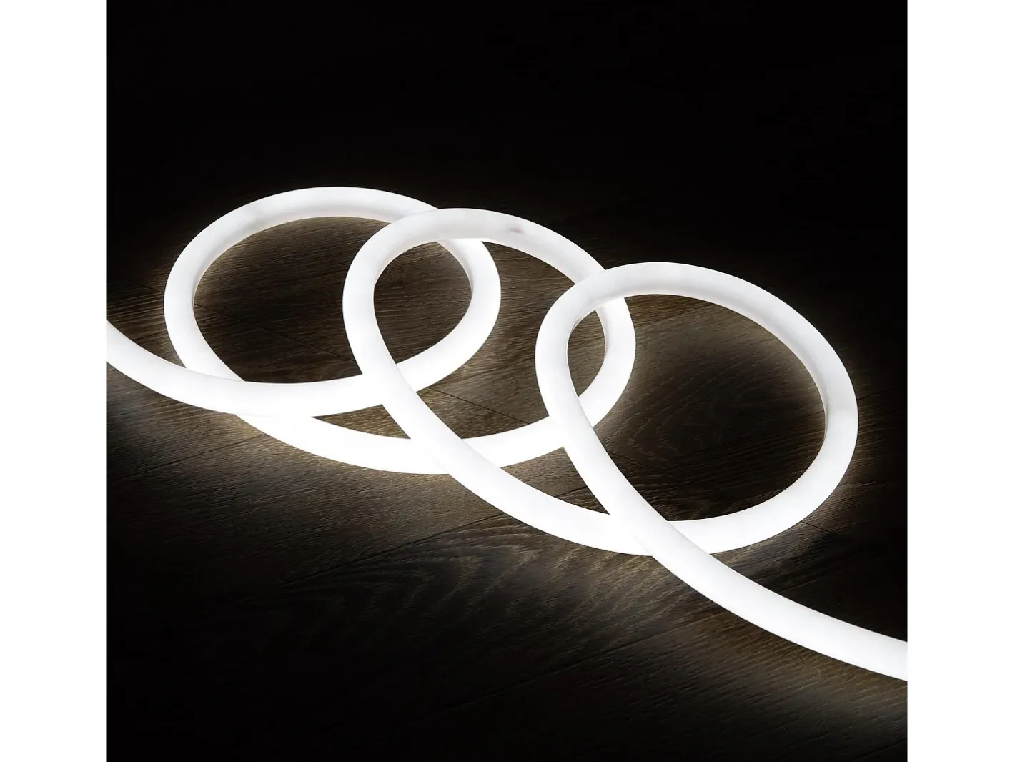 Ledkia Iluminación Exterior-Tira LED Neón Regulable 220V Frío Circular 360 9W/m Corte 100cm IP67 a Medida 10 m Blanco