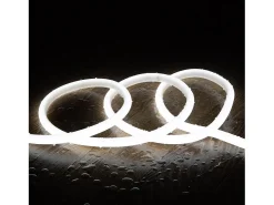 Ledkia Iluminación Exterior-Tira LED Neón Regulable 220V Circular SFLEX14 8W/m Corte 100cm IP65 a Medida Frío 1 m Blanco