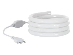 Ledkia Tira LED Neón Regulable 220V Amarillo Circular 360 9W/m Corte 100cm IP67 a Medida 5 m Blanco Sale