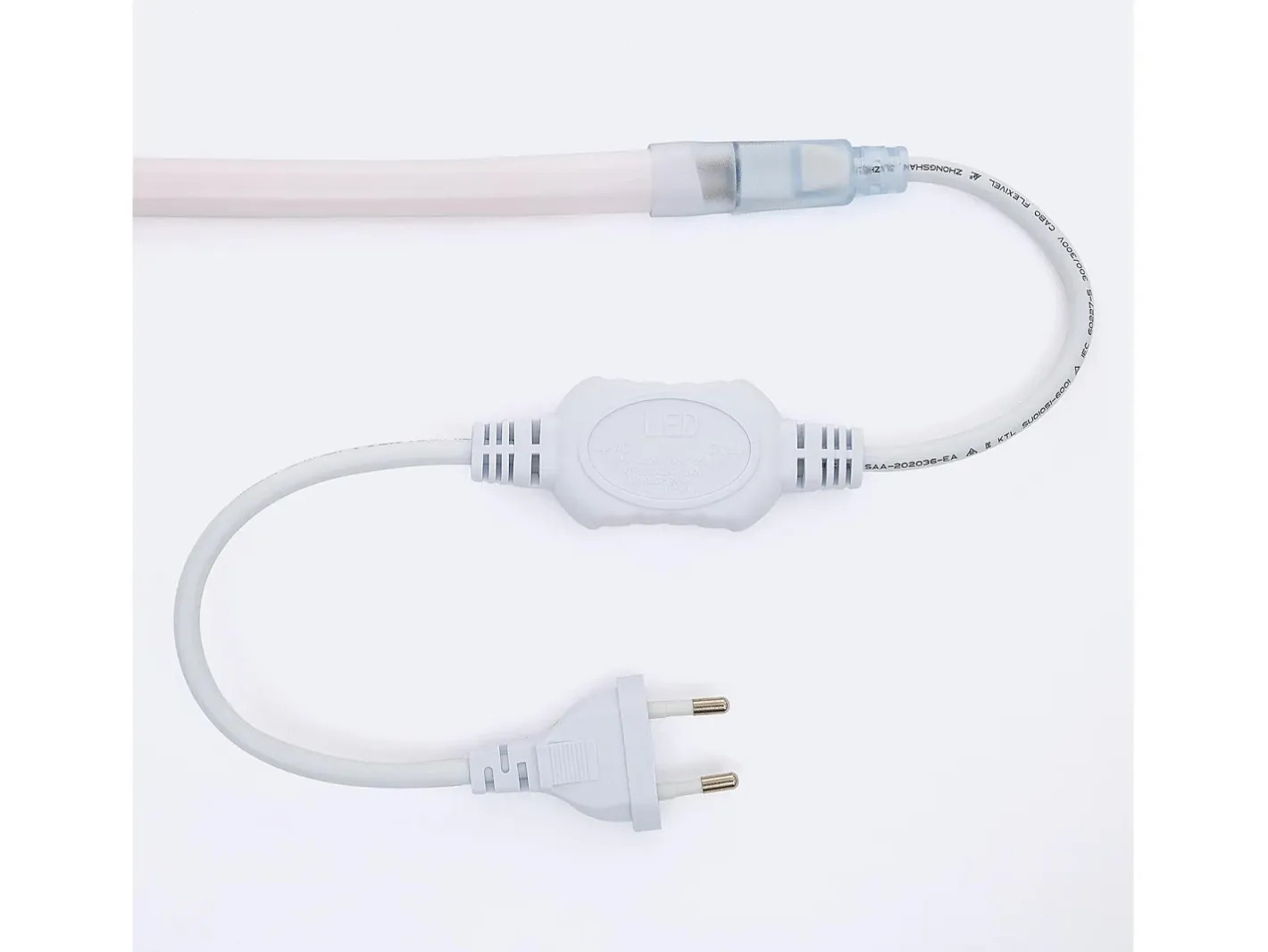 Outlet Ledkia Tira LED Neón Regulable 220V Circular SFLEX14 8W/m Corte 100cm IP65 a Medida Cálido 15 m Blanco
